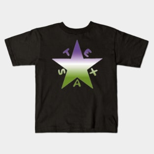 Texas Pride- Genderqueer-Textless Kids T-Shirt